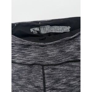 Victoria Sport Knockout Crop Leggings Space Dye Gray Womens Large